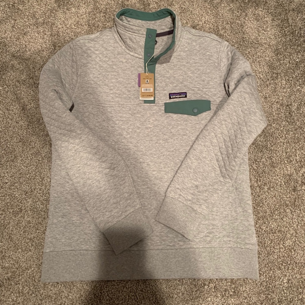 Women's Patagonia Cotton Quilt Snap T, NWT, L!